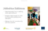 Jobbcirkus Eskilstuna · 2019-04-01 · Vägledning för livet Jobbcirkus Eskilstuna • Vägledningsverktyg i form av utställning, visuell, upplevelsebaserad • Synliggöra möjliga
