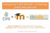 Integracija LMS Moodle i virtuelnog sveta Second life · Kreiranje testa Svaki test/kviz koji se koristi u Second Life-u prethodno mora biti napravljen u Moodle-u. Sloodle pruža