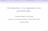 Introduction à la régression non paramétriqueLa régression linéaire simple ... 1.5 2.0 Régression polynomiale x y degré 2