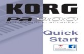 Quick Start - MUSIC PARK...Quick Start. Pa900 Operaní systém ver. 1.01