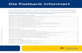 Die Postbank informiert...Gehen Sie auf die Startseite () des Banking & Brokerage und melden Sie sich zunächst mit Ihrer Postbank ID und Ihrem Passwort an. Anschließend legen Sie