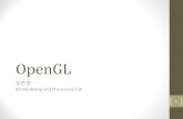 OpenGL - Seoul National University3map.snu.ac.kr/courses/2016/cg/IntroOpenGL.pdf · 2014-09-15 · OpenGL APIs • OpenGL core library • gl.h, opengl32.lib, opengl32.dll • GLU(OpenGL