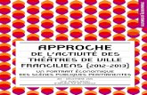 Approche - La Gazette des Communes · Approche de l’activité des théâtres de ville franciliens (2012-2013) Un portrait économique des scènes publiques permanentes une publication