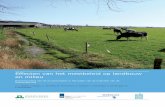 Eﬀ ecten van het mestbeleid op landbouw en milieu€¦ · een evaluatie van de wet plaatsvindt. De ministeries van Economische Zaken (EZ) en Infrastructuur en Milieu (I&M) hebben