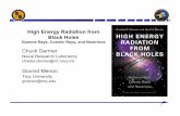 High Energy Radiation from Black Holes · 2011-11-01 · BLACK HOLES ARE RESPONSIBLE FOR THE MOST ENERGETIC COSMIC PARTICLES AND RADIATION Blasts of radiation brighter than a trillion