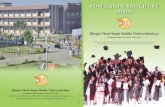 Admission Brochure 2013-14...Admission Brochure 2013-14 Bhagat Phool Singh Mahila Vishwavidyalaya Khanpur Kalan, Sonepat, Haryana (A StAte Funded univerSity eStAbliSHed by An Act oF