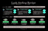 Lash Styling RecipeLash Styling Recipe カール選び 自まつ毛の角度によって似合うカールが異なります 下がりまつ毛の方 Cカールより1つ上以上の