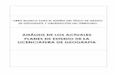 Análisis de los actuales Planes de Estudio de la ...age.ieg.csic.es/docs_AGE/04-03-ANECA/INFORME... · Las características generales de los Planes de Estudio de las 26 universidades