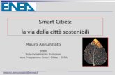 Smart Cities: la via della città sostenibili · 2016-06-08 · Smart Community cittadino Amministrazione comunale Comunità Servizi sociali per la persona (prevalentemente Verso