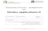 Diodes applications IIdraelshafee.net/Fall2016/electronic-circuits-i...Dr. Ahmed ElShafee, ACU : Fall 2016, Electronic Circuits I -3 / 16 - 3 If the bias voltage in Figure is decreased,
