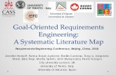 Goal-Oriented Requirements Engineering: A Systematic Literature …jenhork/Presentations/RE2016_Survey... · 2016-10-18 · Goal-Oriented Requirements Engineering: A Systematic Literature