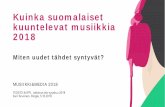 Kuinka suomalaiset kuuntelevat musiikkia 2018...TEOSTO & IFPI, tutkimus elo-syyskuu 2018 Kari Tervonen, Dingle, 5.10.2018 MUSIIKKI&MEDIA 2018 Kuinka suomalaiset kuuntelevat musiikkia