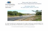 Recueil des trafics sur Routes Départementales · 2017-09-15 · Trafics 2016 sur les Routes Départementales du Morbihan Le recueil de données Les 4139 km de Routes Départementales