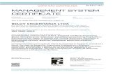 MANAGEMENT SYSTEM CERTIFICATE - Belov...CERTIFICATE Certificate No: 174742-2015-AQ-BRA-INMETRO Initial certification date: 05 December 2010 Valid: 06 June 2019 - 18 April 2021 This