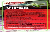 VIPER - DoMyOwn.comVIPER INSECTICIDE CONCENTRATE is intended for dilution with water for spray application. Fill sprayer with the desired volume of water and add VIPER INSECTICIDE