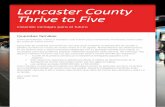 Lancaster County Thrive to Five...2020/06/10  · Lancaster County Thrive to Five creando ventajas para el futuro Queridas familias Como prometimos, vamos a mantener este boletín