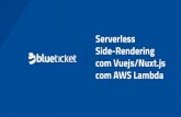 com AWS Lambda com Vuejs/Nuxt.js Side …...2019/05/17  · AWS Lambda Serviço Serverless da AWS Modelo do tipo "pay-as-you-go", ou seja, pague o que usar Acionado por eventos Execução