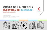 ELÉCTRICA EN CASANARE - Cámara de Comercio de Casanare · Casanare en perspectiva comparada con 23 departamentos y Bogotá D.C. El costo de la energía eléctrica del mercado no