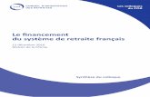 Le financement du système de retraite français - Conseil d'orientation des … · 2019-10-08 · La diversité des ressources et les liens financiers entre régimes de retraite