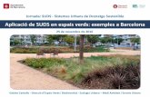 APLICACIÓ SUDS A BARCELONAxarxaenxarxa.diba.cat/sites/xarxaenxarxa.diba.cat/... · Imatges del subsòl del parc: restes de fonaments i maquinari 30 Jornada: SUDS - Sistemes Urbans