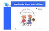 Voneinander lernen und profitieren - Bayern · • Offene Arbeit: Dies bedeutet keine grenzenlose Freiheit, sondern sinnvoll genutzte Freiräume, die dem Kind in seinen grundlegenden