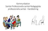 Kommunikation Samtal-Professionella samtal-Pedagogiska … · 2017-05-10 · •Observerar grupprocesser och bidrar till positiv gruppdynamik •Har ett klart syfte ( i överenskommelse