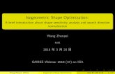 Isogeometric Shape OptimizationŽ‹振培.pdf · Isogeometric Shape Optimization: A brief introduction about shape sensitivity analysis and search direction normalization Wang Zhenpei