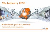 My Industry 2030 - Traxxys · Aandeel sectoren in Nederlandse directe export 0% 10% 20% 30% 40% 50% 60% Overig Landbouw Delfstoffenwinning Financiële dienstverlening Zakelijke dienstverlening