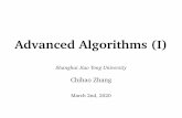 Advanced Algorithms (I) - Chihao Zhangchihaozhang.com/teaching/AA2020spring/slides/lec1-slides-handout.… · Probability and Computing Randomized Algorithms The Probabilistic Method