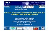 Current status of collaboration between the IUGONET and ......2015/08/17  · Current status of collaboration between the IUGONET and ESPAS projects Bernd Ritschel (GFZ/京都大学),