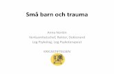 Anna Norlén Verksamhetschef, Rektor, Doktorand Leg ...¶d och kunskap... · A Manual for Child-Parent Psychotherapy with Young Children Exposed to Violence and Other Trauma (Lieberman,