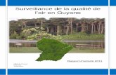 Surveillance de la qualité de l’air en Guyane · Surveillance de la qualité de l’air en Guyane Rapport d’activité 2014 ORA de Guyane KPP/AG 15/09/2015