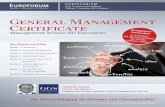 General Management Certificate - GGS€¦ · General Management Certificate – Management-Wissen für Executives schriftlich zu. Prüfung: 27. September 2013, GGS Heilbronn "Wir