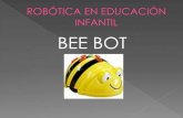 BEE BOT · BEE BOT, es un pequeño robot de manejo sencillo. Se compone de una carcasa con forma de abeja con botones en su parte superior con los que se accede a la programación