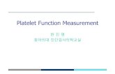Platelet Function Measurement - JCR · 2016-10-12 · Monitoring Anti-Platelet Drugs Variables Prevalence (%) Aspirin ResistanceClopidogrel Resistance Aggregometer 0 (0.0) 6 (9.1)
