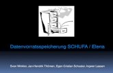Datenvorratsspeicherung SCHUFA / Elenaingwer-lassen.de/Praesentation.pdf · 3.3 Scoring-Scoring ist eine mathematisch-statistische Analysemethode -Scoringwert beschreibt die Wahrscheinlichkeit