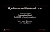 Algorithmen und Datenstrukturenmoeller/Lectures/SoSe...Danksagung • Das folgende Präsentationsmaterial wurde von Sven Groppe für das Modul Algorithmen und Datenstrukturen erstellt