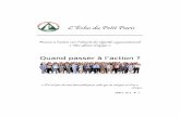 L’Écho du Petit Paris · 2019-01-24 · L’Écho du Petit Paris ANNÉE 2015, NO 3 Passons à l’action vers l’atteinte des objectifs organisationnels « Une affaire d’équipe