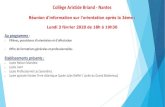 Collège Aristide Briand - Nantes · 2020-02-04 · Collège Aristide Briand - Nantes Réunion d'information sur l'orientation après la 3ème : Lundi 3 février 2020 de 18h à 19h30