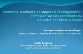 Nantes -Colloque «La qualité de vie à l’école» –Le 1 · 2017-07-02 · Communication scientifique Nantes -Colloque «La qualité de vie à l’école» –Le 1erjuin 2017