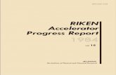 RIKEN Accelerator Progress ReportDoubly Differential Cross Sections for Electron-Impact ... ' Present Status of the RIKEN Ring Cyclotron Project ..... 169 2. Sector Magnets for the