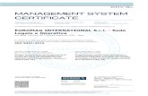 MANAGEMENT SYSTEM CERTIFICATE - Euromag · MANAGEMENT SYSTEM CERTIFICATE Certificato no./Certificate No.: CERT-02589-98-AQ-VEN-SINCERT Data prima emissione/Initial date: 12 febbraio