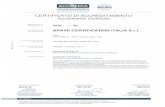Certificazioni Ispezioni e Validazioni a Brescia | Apave ... · APAVE CERTIFICATION ITALIA via dei Mille 22 25122 - Brescia (BS) - Italia UNI CEI EN ISO/IEC 17020 Ed. 2012 ISO/IEC