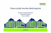 Stara pitää huolta Helsingistä - Ilmansuojeluyhdistys ry · • Staralla ollut käytössä vuodesta 2014 Ekokompassi-ympäristöjärjestelmä. • Ekokompassi pohjautuu sekä vastaaviin