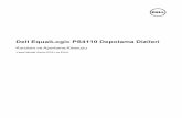Dell EqualLogic PS4110 Depolama Dizileri · 2018-05-09 · Önsöz Bu el kitabı, Dell™ EqualLogic® PS4110 depolama dizisi donanımını monte etme, yazılımı yapılandırma