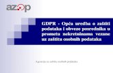 GDPR - Opća uredba o zaštiti - Hrvatska gospodarska komora · 2018-05-23 · ZAKONODAVNI OKVIR ZAŠTITE PODATAKA UREDBA (EU) 2016/679 EUROPSKOG PARLAMENTA I VIJEĆAod 27. travnja
