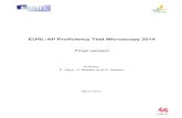 EURL-AP Proficiency Test Microscopy 2014 report 2014...On the 7th November 2014, the Excel report forms containing the instructions (Annex 2) were communicated to all participants