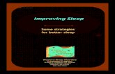 Some strategies for better sleep - Veterans Affairs · 2008-10-16 · Pre-sleep and bedroom rituals before bed. sleep. Get into your favorite sleeping position. William S. Middleton