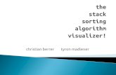 christian berrer tyron madlener - TU Wien ... The Stack Sorting Algorithm Visualizer Author Nikon the