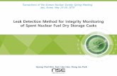 Leak Detection Method for Integrity Monitoring of Spent ...¹€형철-발표자료.pdfLeak detection method based on CST is proposed for integrity monitoring of SNF dry storage casks